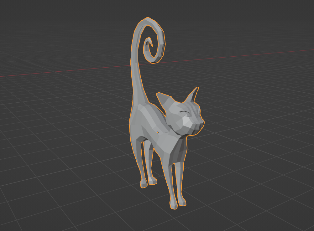 Création / sculpte du chat sur blender